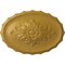 Ekena Millwork Oxford Ceiling Medallion, Hand-Painted Iridescent Gold, 16 7/8"W x 11 3/4"H x 1 1/2"P CM16OXIGS - alternate 1